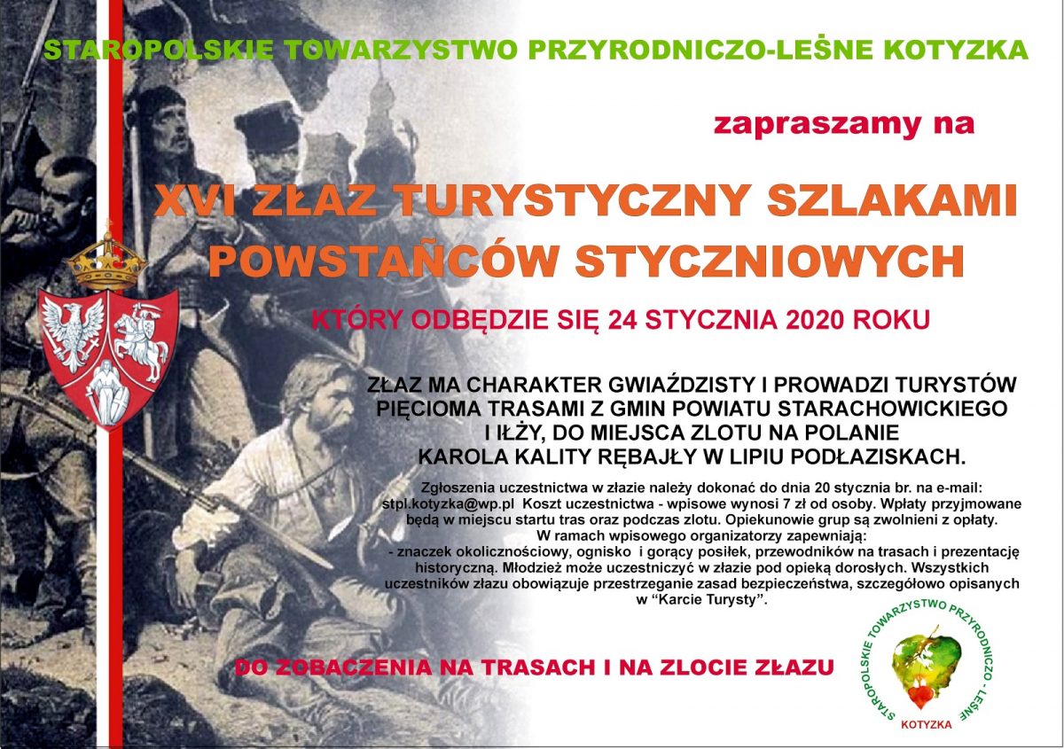 XVI Złaz Turystyczny szlakami Powstańców Styczniowych